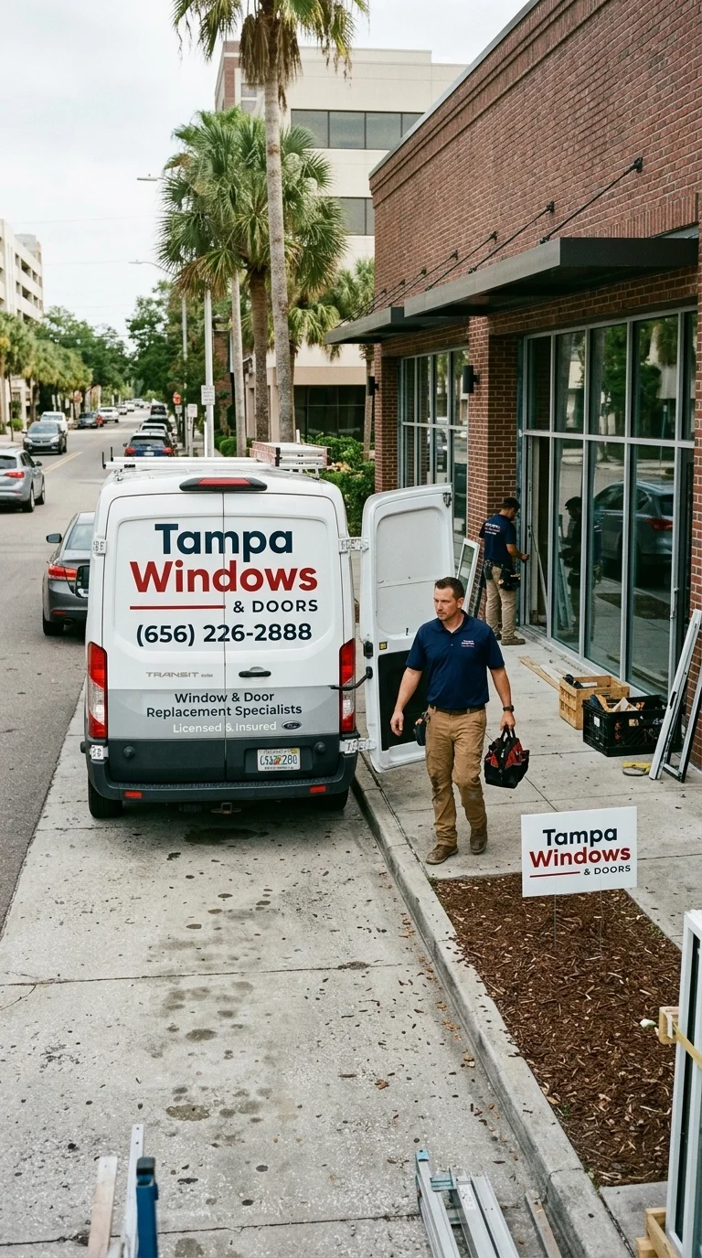 Tampa Windows & Doors - Branded Van 2